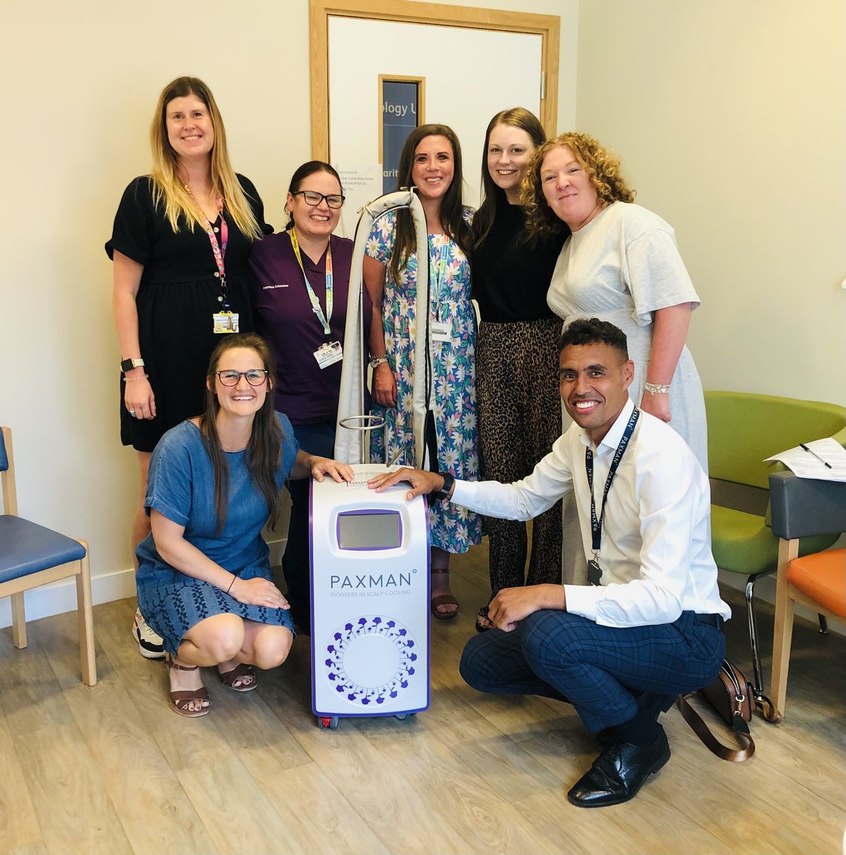 @scalpcooling A lovely afternoon delivering a #scalpcooling presentation to the #youthcancertrust team at Alder Hey Hospital in partnership with @projectyouthcan 💙🙌🏾 #changingthefaceofcancer #youthcancercare #chemotherapyinducedalopecia