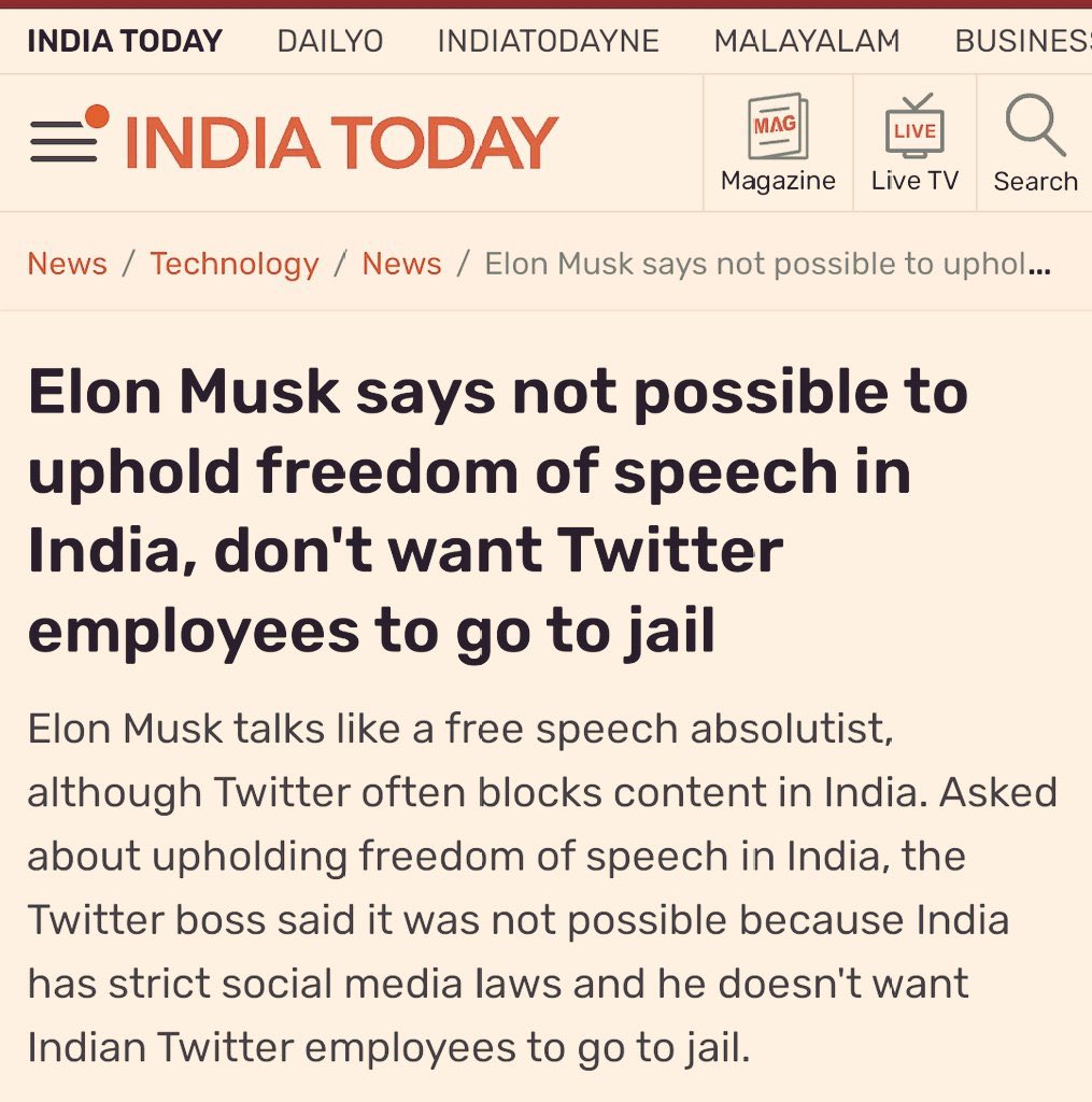 ravish_journo's tweet photo. अंग्रेज़ी के जितने भी चैनल हैं, उनके ऐंकर आज अपना मुँह अमरीका की तरफ़ कर लें और ज़ोर ज़ोर से दहाड़ें। अमरीकन दहशत में आ जाएँगे। एक सवाल पूछें कि जो बात डॉर्सी ने कही है, वही बात मस्क ने कही थी। तो मंत्री लोग मस्क को क्यों नहीं ललकार रहे हैं? असली फाइल तो उन्हीं के पास होगी न ! उसे छोड़ कर डॉर्सी पर भिड़ने का क्या मतलब है? अमेठी के बिपिन यादव की नौकरी तो खा ही गए न । ये मेरे आज के शो का लिंक है। https://t.co/ioLEG7y4su