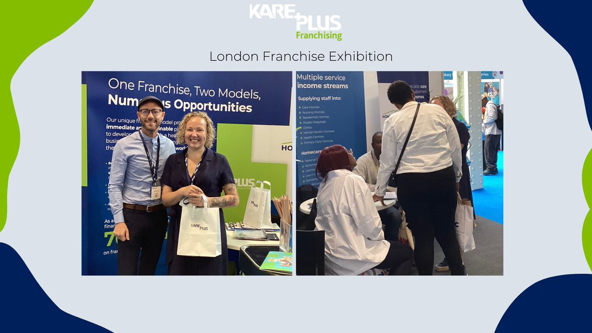 kpfranchising's tweet photo. We had a blast at the Franchise Exhibition in London this past weekend! Big thank you to everyone and we will be giving everyone who left their details with us a call to follow up on this weeks’ discussion. Please give us a call at 01952 783 338. #franchise #karePlus https://t.co/InxhdwfQgb