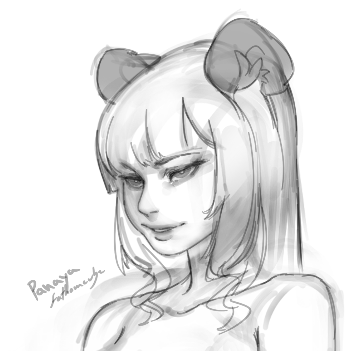 「here's a lil fan sketch of Panaya 」|coobのイラスト