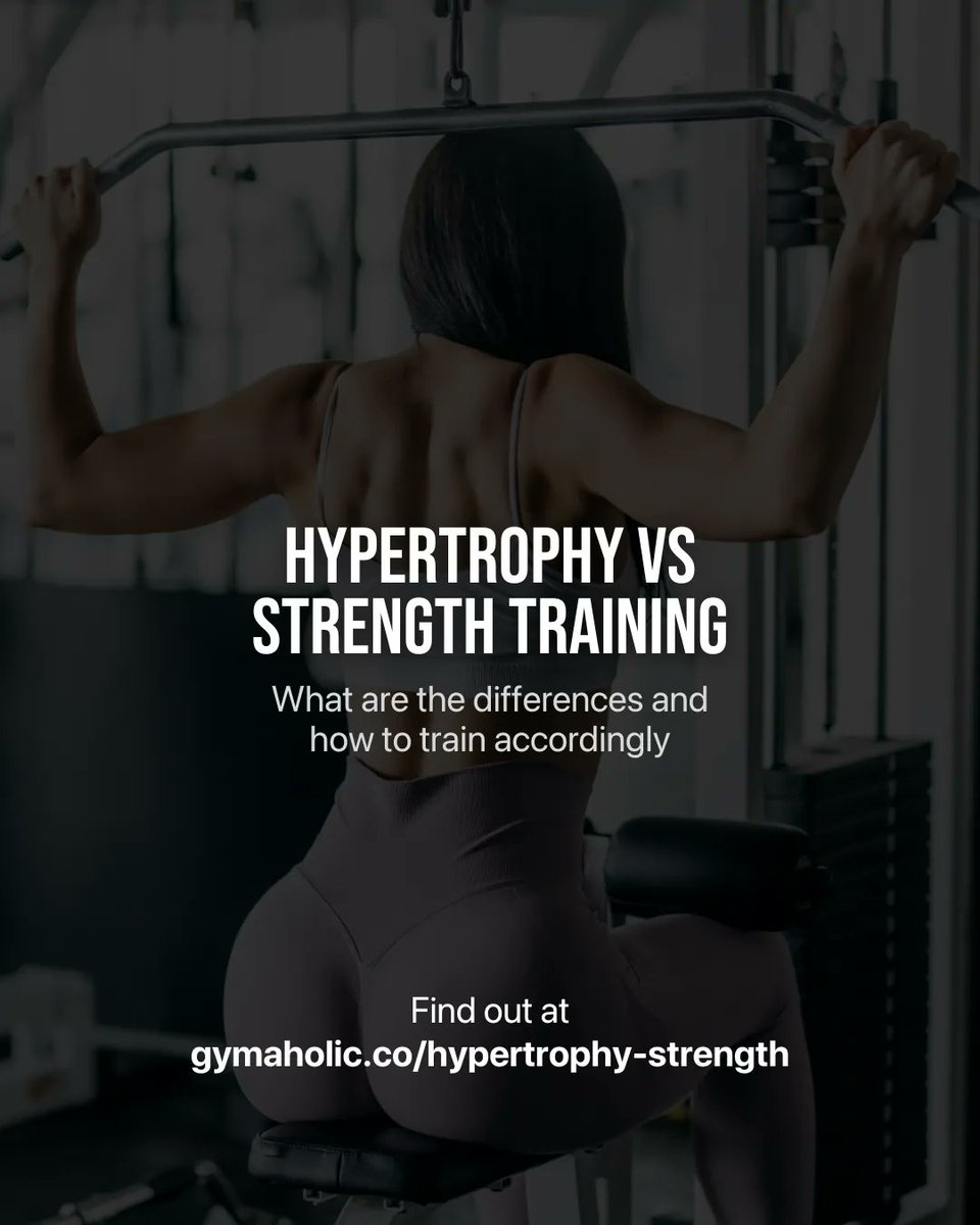 The terms hypertrophy and strength training are often used interchangeably.

Generally, it isn’t bad. But if you train for strength, it may not get you the muscle definition you’re looking for 🎯

Check out the article to learn their differences bit.ly/42xVJHa 
#fitness