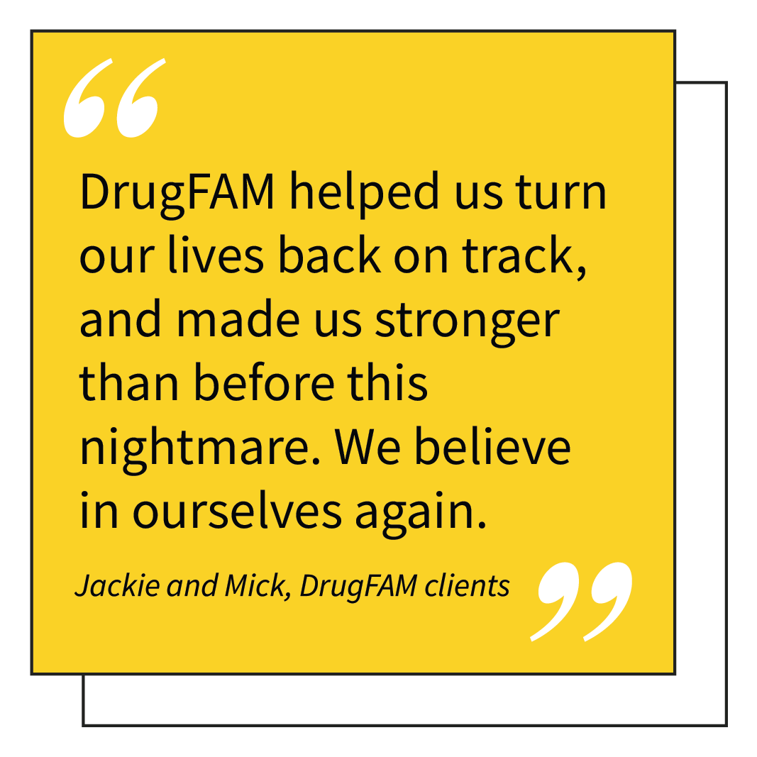 AFS_Charity's tweet photo. Kind words from Jackie and Mick, whose son's use of cocaine has bought emotional and financial strain on the family. 

Together, we can make a difference and offer solace to those in need.

#AdditionSupport #FamilySupport #DrugAddition #Addiciton #HelpForFamilies https://t.co/kt6Tn5ADYp