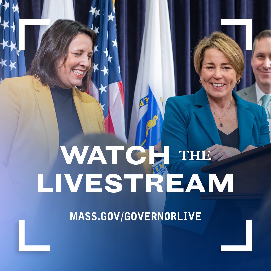 We promised to make Massachusetts the world’s climate leader by bringing all the benefits of a green and resilient economy to all the people of our state.

Today, we’re taking a big step forward in that mission.

Join me us at mass.gov/GovernorLive