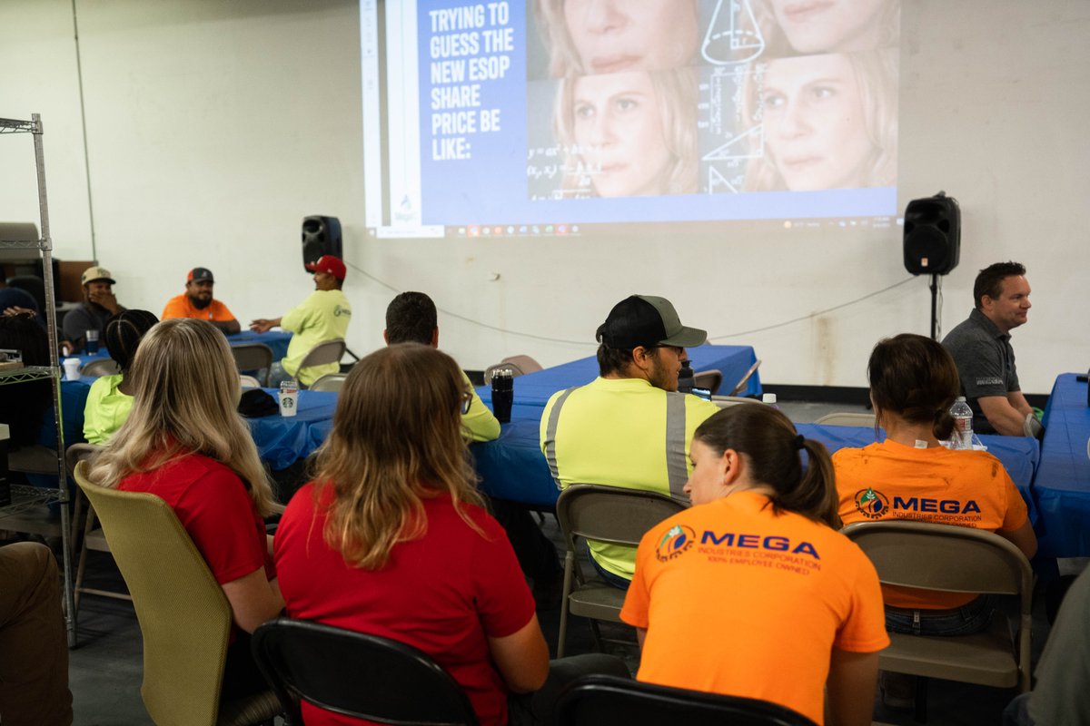 MegaKCbuilds's tweet photo. We had our annual 2023 Annual Employee Owner Meeting and got to hear from Gary Shorman to share his expertise! 

We appreciate you employee-owners! 
#EmployeeOwners #MegaKCTeam #EmployeeOwned #Construction #EmployeeOwnerMeeting https://t.co/bMvZKs0uOm