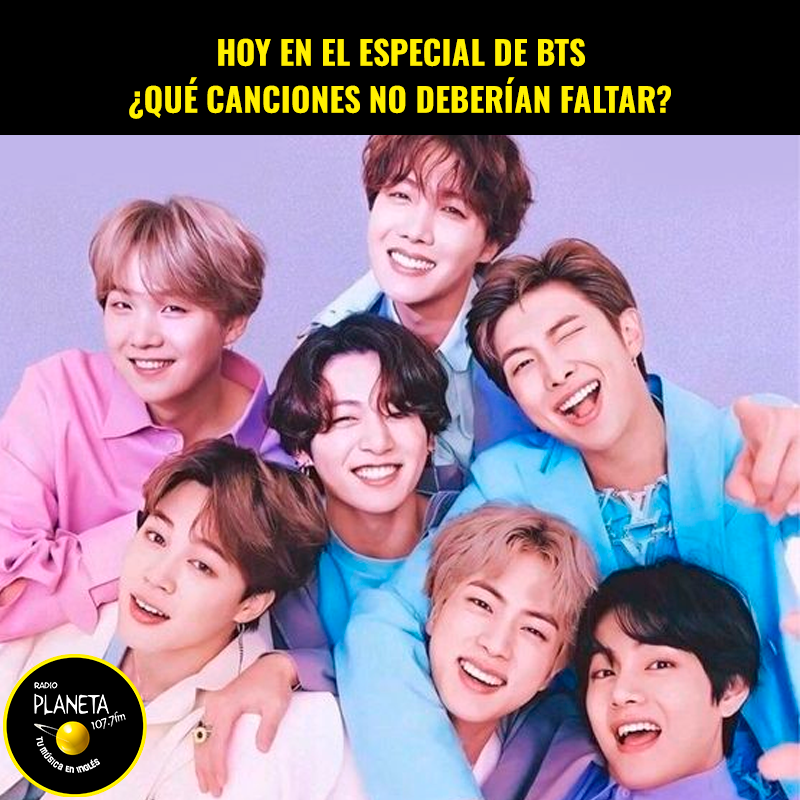 ARMY, hoy tenemos el especial de BTS a las 4 pm. ¿Qué canciones no pueden faltar? Pídelas con el #PlanetaBTS10 y nosotros las leemos