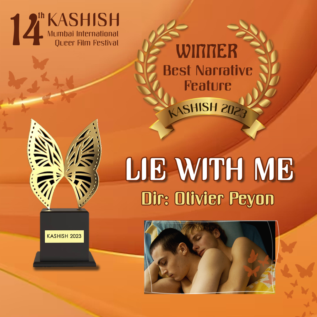 KashishFilmFest's tweet photo. This year's BEST NARRATIVE FEATURE AWARD goes to LIE WITH ME by Olivier Peyon!

Huge congratulations to the director and the entire team!

#BestNarrativeFeature #KASHISH2023 #Winner #KASHISHFilmFestival #Awards #SouthAsia https://t.co/LXCulJx6qZ