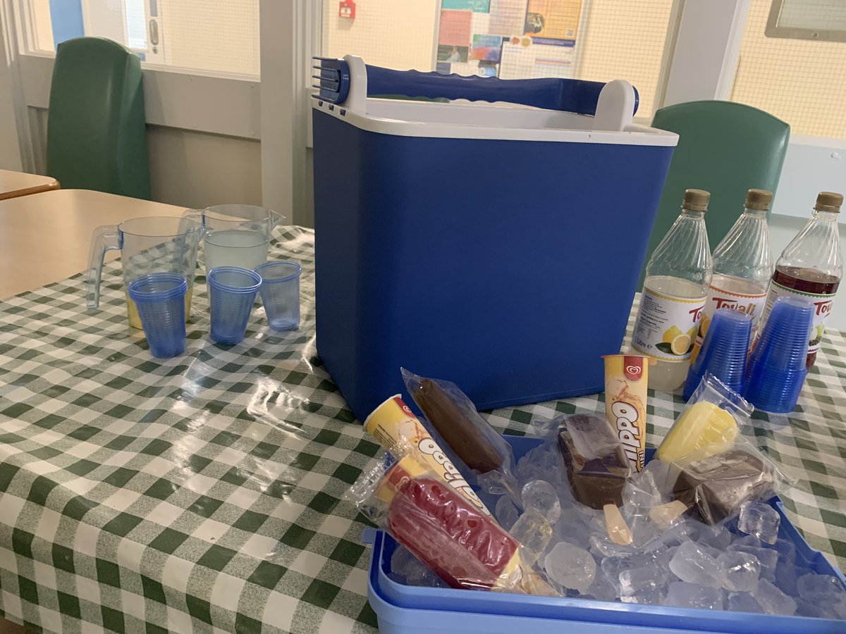 Keeping everyone hydrated in this weather.Promoting the importance of drinking fluids to stay hydrated for your physical and mental health