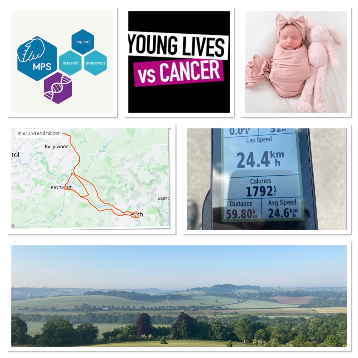 454Steven's tweet photo. Another #59eventsπ². Event 49, 9x 59km to go, the last event being a 322km π². Raising π΅ for @MPSSocietyUK & @YLvsCancer for children and families in need. #charity #cycling #mps #4thechildren #fabrydisease #yourkindnessmakesadifference #thanks4yoursupport π https://t.co/kDVRDENsXG