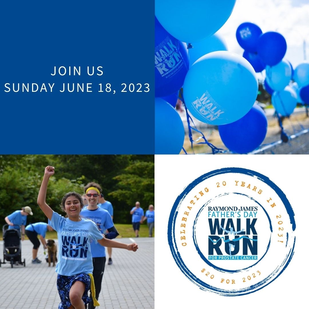 Looking for something to do on Father's Day? Register now for the Raymond James Father's Day Walk/Run for Prostate Cancer, a family friendly 3k or 5k walk or run in support of @IslandProstate on June 18 bit.ly/45Tplln #yyj #victoriabc #islandprostatecentre #yyjevents