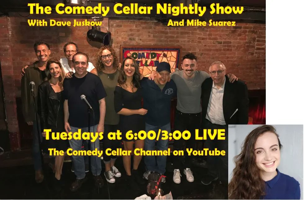Tonight LIVE on YouTube - we're back in the studio on The <a href="/ComedyCellarUSA/">The Comedy Cellar</a> Nightly Show at 6:00/3:00.  Joining us tonight, comedian and artist <a href="/RachelMLenihan/">Rachel Lenihan</a> YOU in the chat room and of course, <a href="/MikeVSuarez/">Michael Suarez</a> - click here to watch:  buff.ly/3JeY2bV