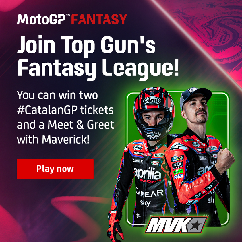 Have you already joined Maverick's  #MotoGPFantasy League? ➡️ motogp.io/MVFantasyLeagu…

2️⃣ tickets for the #CatalanGP 🏁 and a Meet & Greet with Maverick are up for grabs! 🙌 Sign up and play now! 🙌 

#MotoGP