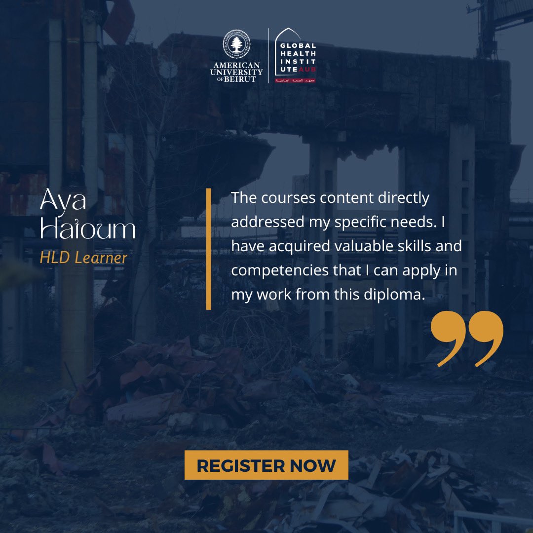 ghiaub's tweet photo. 🔸Want to gain the essential knowledge, skills, and inspiration to lead in the field of #humanitarian work? 

Get inspired by the #HumanitarianLeadershipDiploma graduates as they share their journey, insights, and feedback after completing the diploma, consisting of 8 online asynchronous #courses. 💻

Enroll now to unlock your potential as a humanitarian leader 👉🏻https://t.co/rDQRSAV657