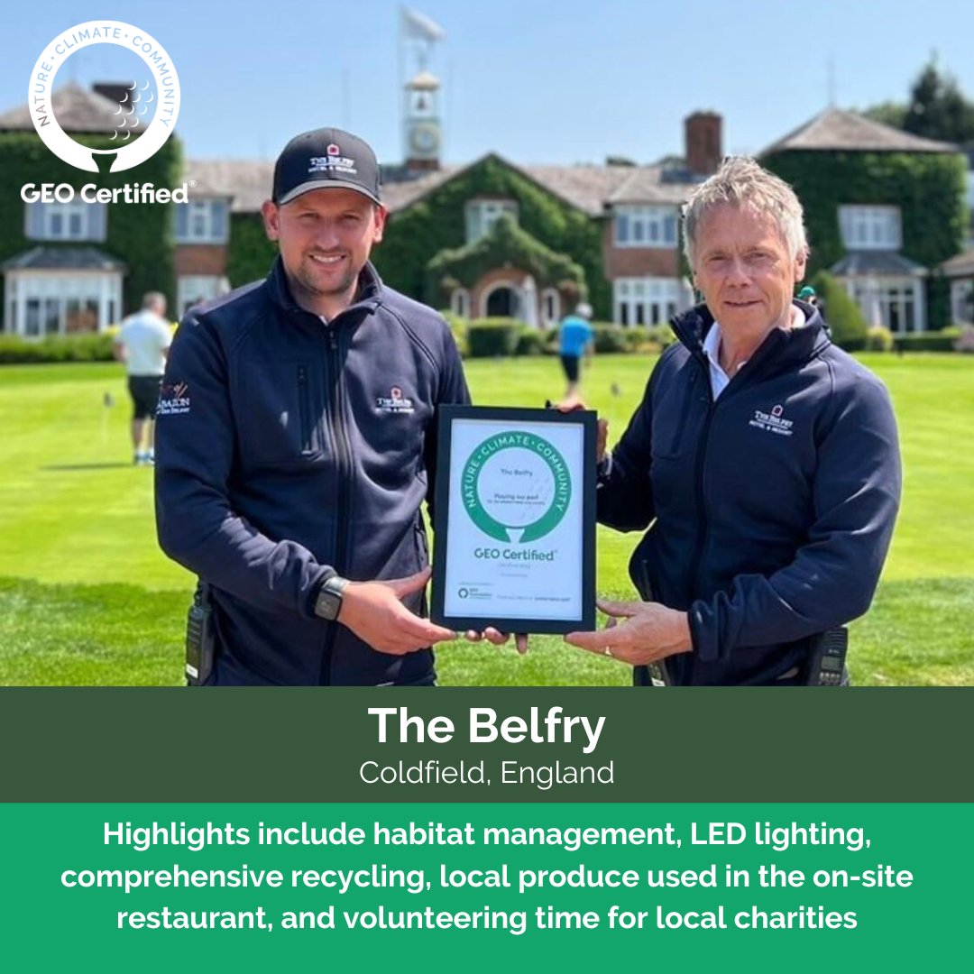 GEO Foundation for Sustainable Golf tweet media