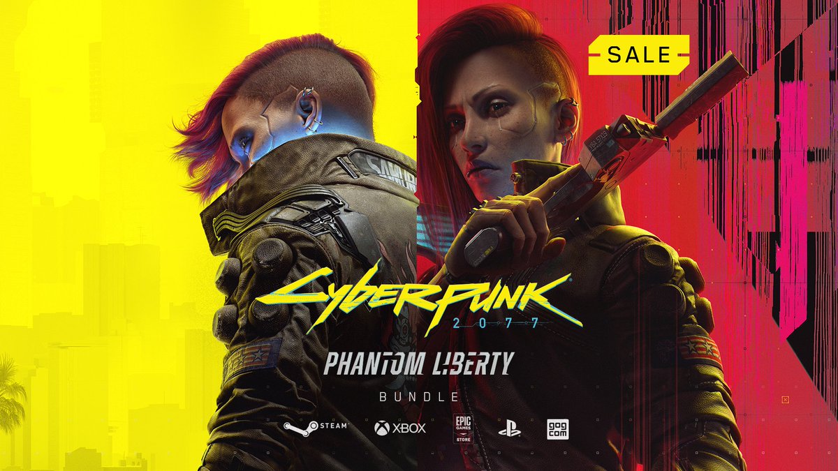 Preem occasion for you, choombas.😎

#Cyberpunk2077 & #PhantomLiberty bundle is now on sale on @GOGcom, @Steam, @EpicGames, @Xbox , and @PlayStation!

cp2077.ly/Phantom_Libert…
cp2077.ly/Phantom_Libert…
cp2077.ly/Phantom_Libert…
cp2077.ly/Phantom_Libert…
cp2077.ly/Phantom_Libert…