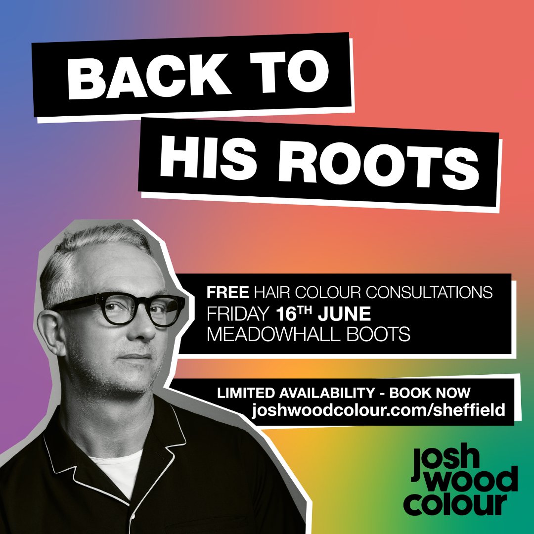 Meadowhall on Twitter "You are invited to join Josh Wood Colour at BootsUK Meadowhall on