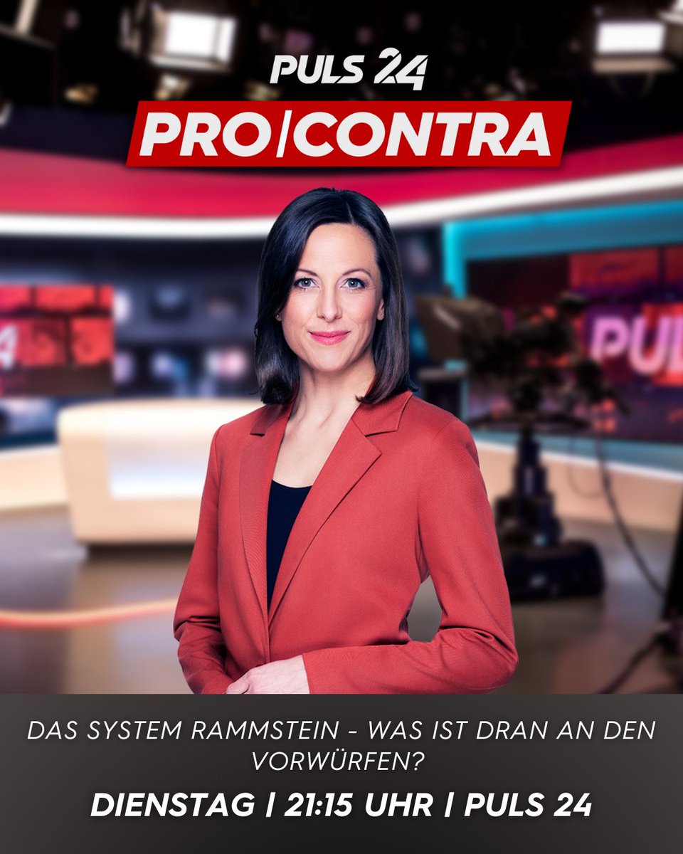 'Das System Rammstein - Was ist dran an den Vorwürfen?'

Das diskutiert bei #ProContra @disoski, @marcopogo666, Werner Tomanek, @vansista und Samir Köck. bit.ly/3J4giEv

📺 Heute, 21:15 Uhr auf #PULS24