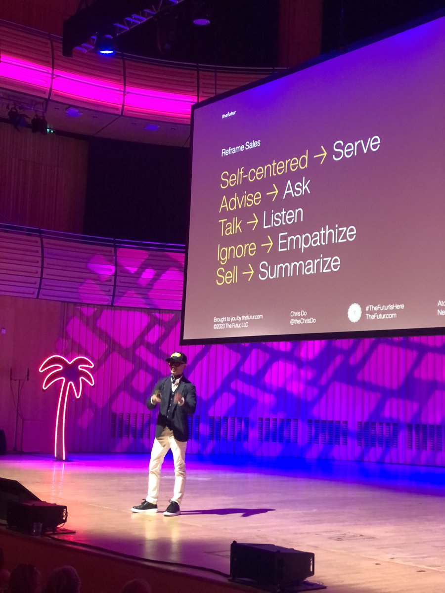 Ready to think about SALES differently? 

Do this!

<a href="/theChrisDo/">Chris Do</a> 

#ATOMICON23