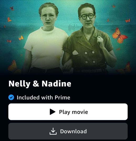 SEE NELLY & NADINE ONLINE IN US & CANADA
Nelly & Nadine is now available via @AppleTV, Amazon @PrimeVideo, Vudu & @wolfeondemand.

'It’s an astonishing love story' wrote
Teo Bugbee in @nytimes 

#LGBTQHistory #Pride #PrideMonth #HERstory #NellyNadine