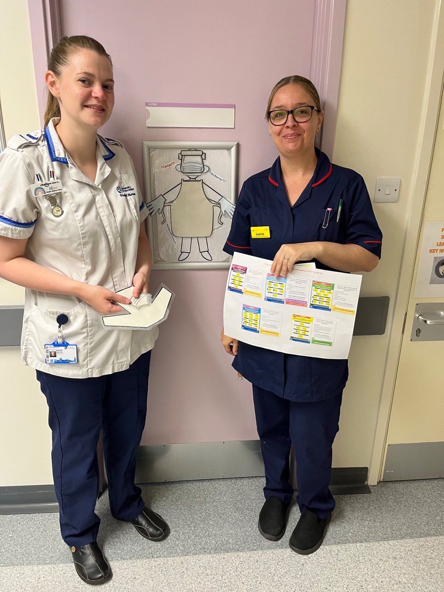 The infection prevention team have had lots of #AmazingWVTstaff involved in our PPE campaign today.
This always makes our campaigns so much more fun to do. 😃 

<a href="/WyeValleyNHS/">Wye Valley NHS Trust</a> 
#PPEaware