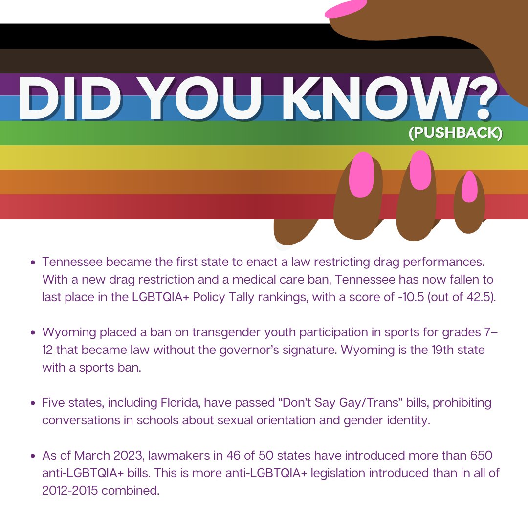 🏳️‍🌈 Today, we hold space for the progress that has been made toward LGBTQIA+ equality, AND we recognize the work that still needs to be done. We stand with the LGBTQIA+ community and support the fight for equal rights and protections.