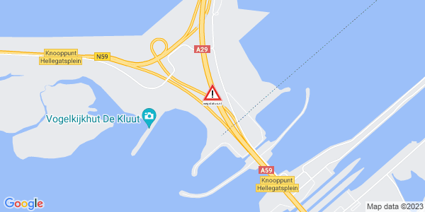wegstatus's tweet photo. Weg afgesloten: N59 aansluiting Middelharnis / N215 > knp Hellegatsplein. Ongeval(len). https://t.co/ow95HnKrO7 https://t.co/cL0bVNdLNA