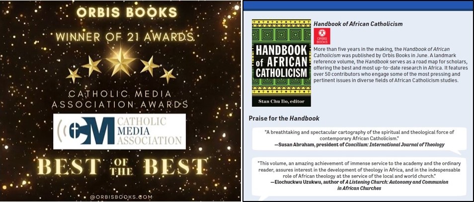 Congrats to CWCIT's @stanchuilo, editor of the 'Handbook of African Catholicism' (@OrbisBooks), which won 2nd place in the Reference/Academic Studies category at the 2023 @CM_Association Awards!! 
orbisbooks.com/products/handb…