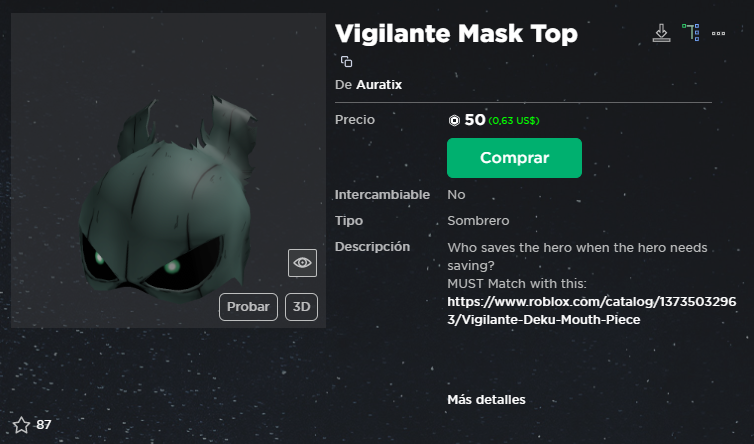 EC_RBX_NDR's tweet photo. Deku

Link:
https://t.co/geLq176XVa

#Roblox #RobloxUGC #UGC #MyHeroAcademia #BokuNoHeroAcademia https://t.co/e23kRlD14z