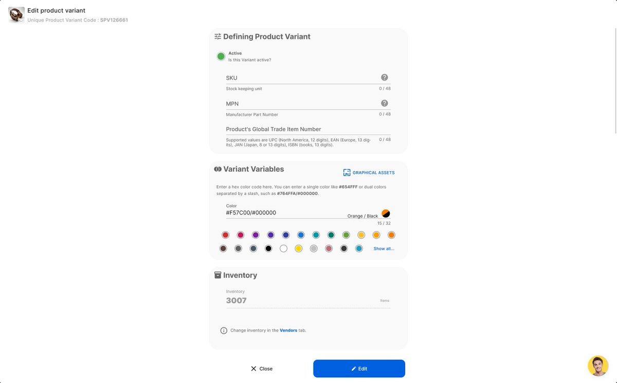 SelldoneInc's tweet photo. Revamp your online store without extra plugins or effort! ๐ With #Selldone, add unique images for each variant and watch the magic happen. We auto-create intuitive and beautiful variant selectors on your product page. Upgrade your customers' shopping UX today! #EcommerceTip https://t.co/FowvakQ6AF