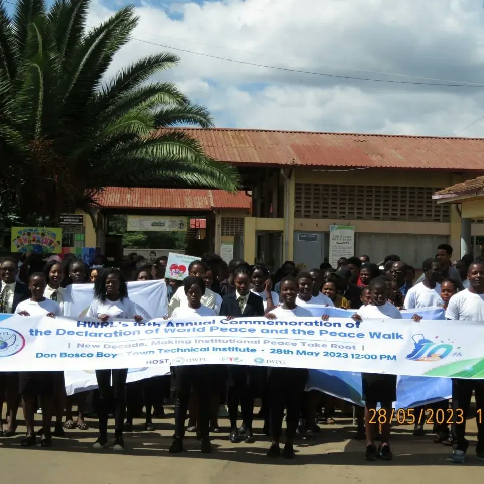 Partnership Alert 📍

Kenya Model United Nations proudly joined hands with HWPL at the annual World Peace Commemoration on 28th May, 2023 at Don Bosco Boys Town Technical Institute.