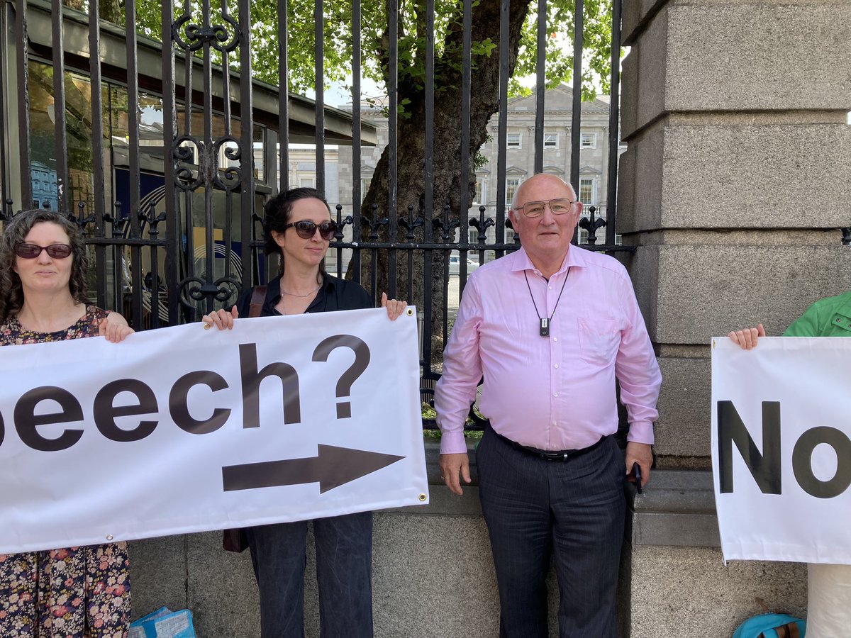 ProtestSilenced's tweet image. Thank you Senator Gerard Craughwell for your support today. #NoHateSpeechLaws #SaveFreeSpeech #KillTheBill @GCraughwell