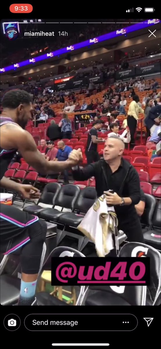 daviddofficial1's tweet photo. Don’t know what hurts the most the @MiamiHEAT  season coming to an end or knowing it was @ThisIsUD last game in a Heat uniform 😭. He represents so much for the @CityofMiami ! #og #heatlifer #HEATCulture https://t.co/qfBSRUfPiC