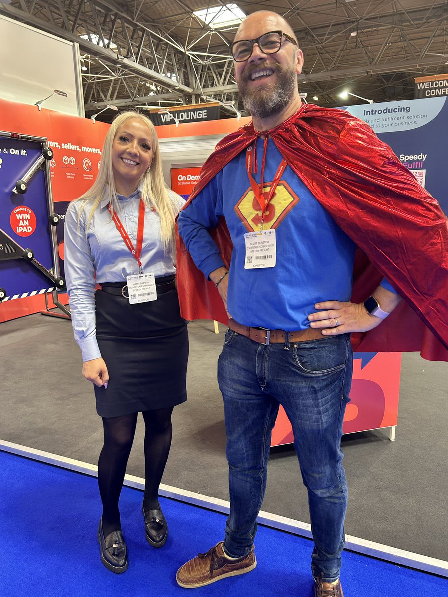 multimodal's tweet image. Have you met this super hero on the @SpeedyFreight stand at Multimodal? See if you can reach the top of the leaderboard! #multimodal2023