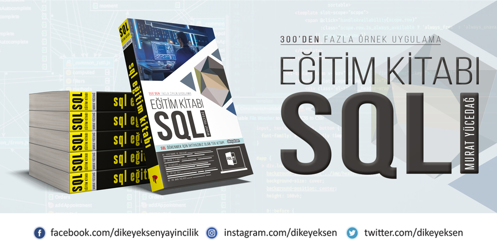 SQL Eğitim Kitabı STOKLARDA! @MurattYucedag'ın kaleme aldığı ve sabırsızlıkla beklediğimiz #SQLEğitimKitabı'mız siz değerli okurlarını bekliyor. 🎉😊 Detaylar için: kitapyurdu.com/kitap/sql-egit… #sql #kitapyurdu #kitap #programlama