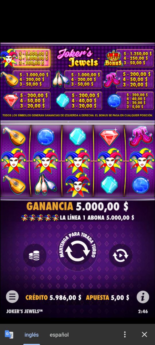 ♦️Gana en Casa♦️Con un tiro de 5 pesos se gano 💰5000! Vos que esperas para probar tu suerte en el mejor Casino online del país!