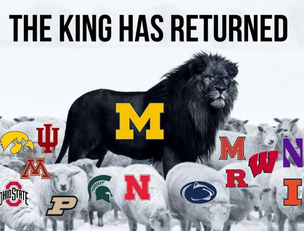 This decade Michigan football is the only B1G team with a win over all 13 members– no other school has beaten more than 11.