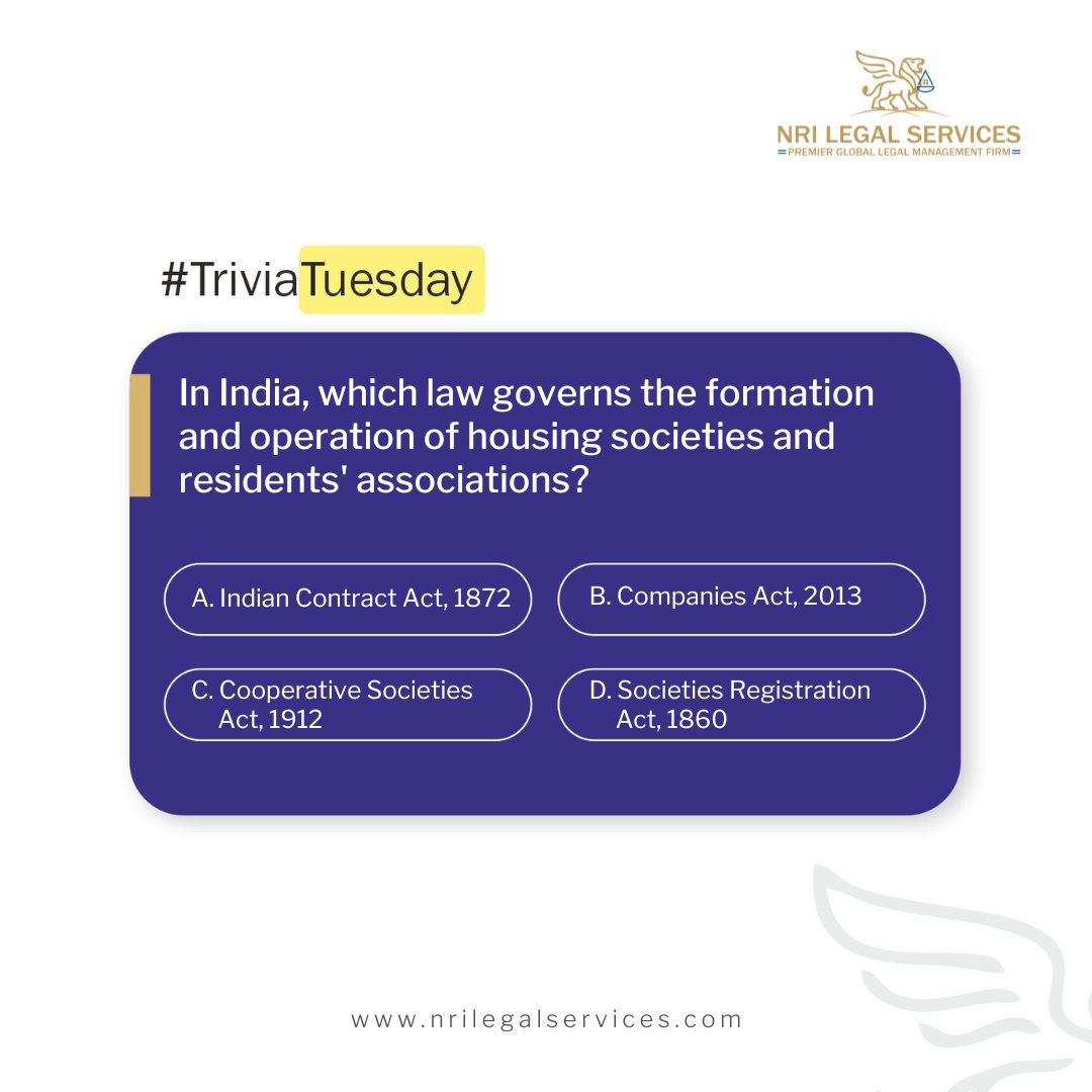 NRILegal's tweet photo. More of law trivia!
How well do you know law? Test your legal knowledge here and have fun!
https://t.co/MRBDEDG85h
#TriviaTuesday #TuesdayTrivia #CaptialGainsTax #MakingaWill #PropertyIndia #NRIs #India #IndianDiaspora #LegalServices #LegalAdvice #NRILegalServices #LawFirm https://t.co/ylzfHE1X7G