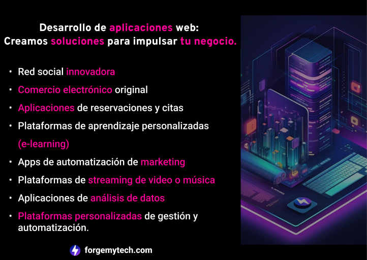 ForgeMyTech's tweet image. La clave del éxito digital está en una aplicación web bien desarrollada. Descubre cómo podemos crear una experiencia atractiva para tus usuarios. #DesarrolloDeAplicacionesWeb #ExperienciaDigital

#TeamForge ⚡⚡

forgemytech.com/es/