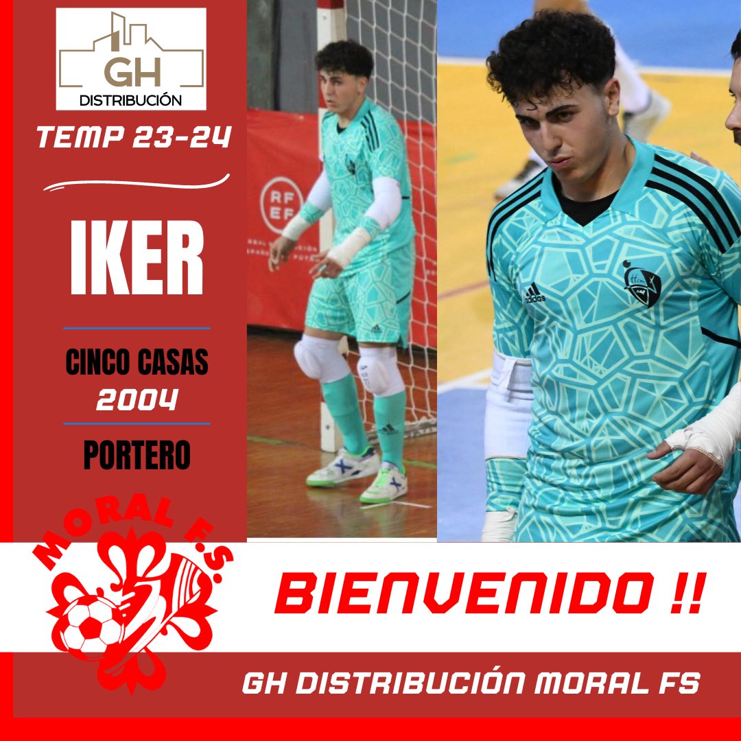 MoralFs's tweet photo. FICHAJE ⬇️ 

@ikeeerr27__ se convierte en el primer fichaje para la temporada que viene. Portero formado en la cantera de @RenacerFs se compromete con nuestro club para defender la portería en Segunda B. Iker ha formado parte de la selección CLM sub 19 subcampeona de España.
💪🏻🧤 https://t.co/Xrb7EhT9r4