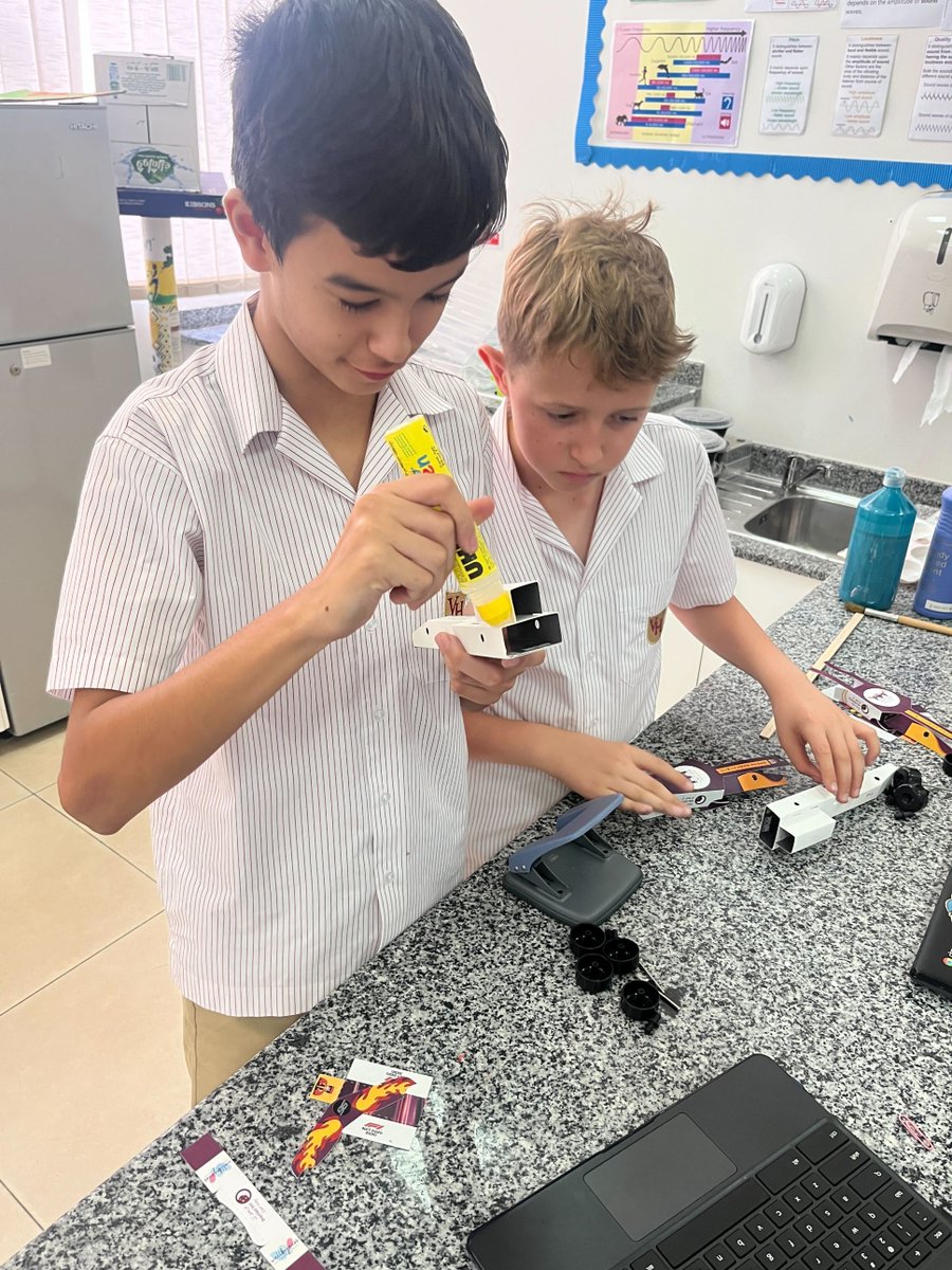 VHPrimary's tweet image. The car designs have arrived and the final stage of construction is underway. The excitement is building ready for the National Finals this weekend for the Arrow and Limitless Speed teams!
#formulaethara #thrillsnskills #VHPS #VhpsRocks #SchoolStories #BSO #BSME #khda