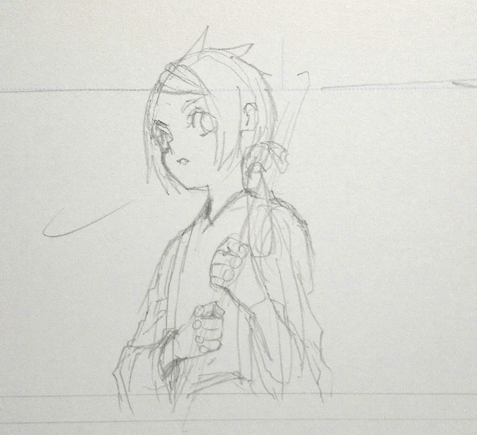 #落書き #イラスト #創作漫画   今日のヨイちゃん