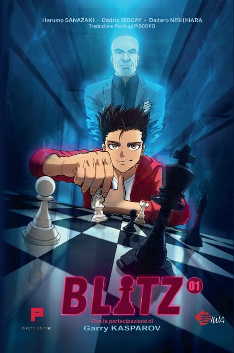 Dal 2 luglio in vendita "Blitz", il primo manga a tema #scacchi. Con la partecipazione straordinaria di <a href="/Kasparov63/">Garry Kasparov</a>, mentre la traduzione italiana è di Pierluigi Piscopo. Per saperne di più: m.facebook.com/story.php?stor…