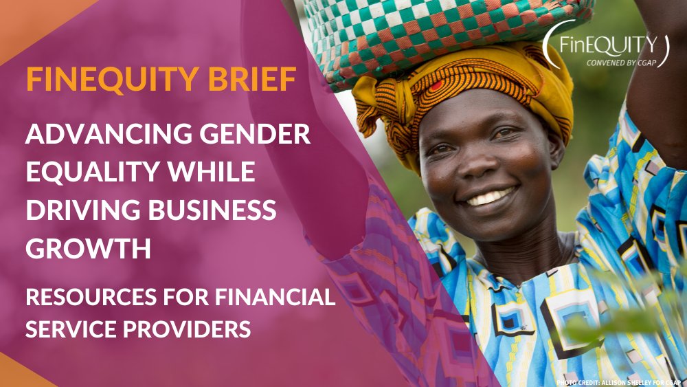Financial service providers can drive both business growth and women’s #FinancialInclusion by focusing on women as customers, employees, and leaders.

Learn how in FinEquity’s new resource guide for service providers: lnkd.in/gRS7yYHU