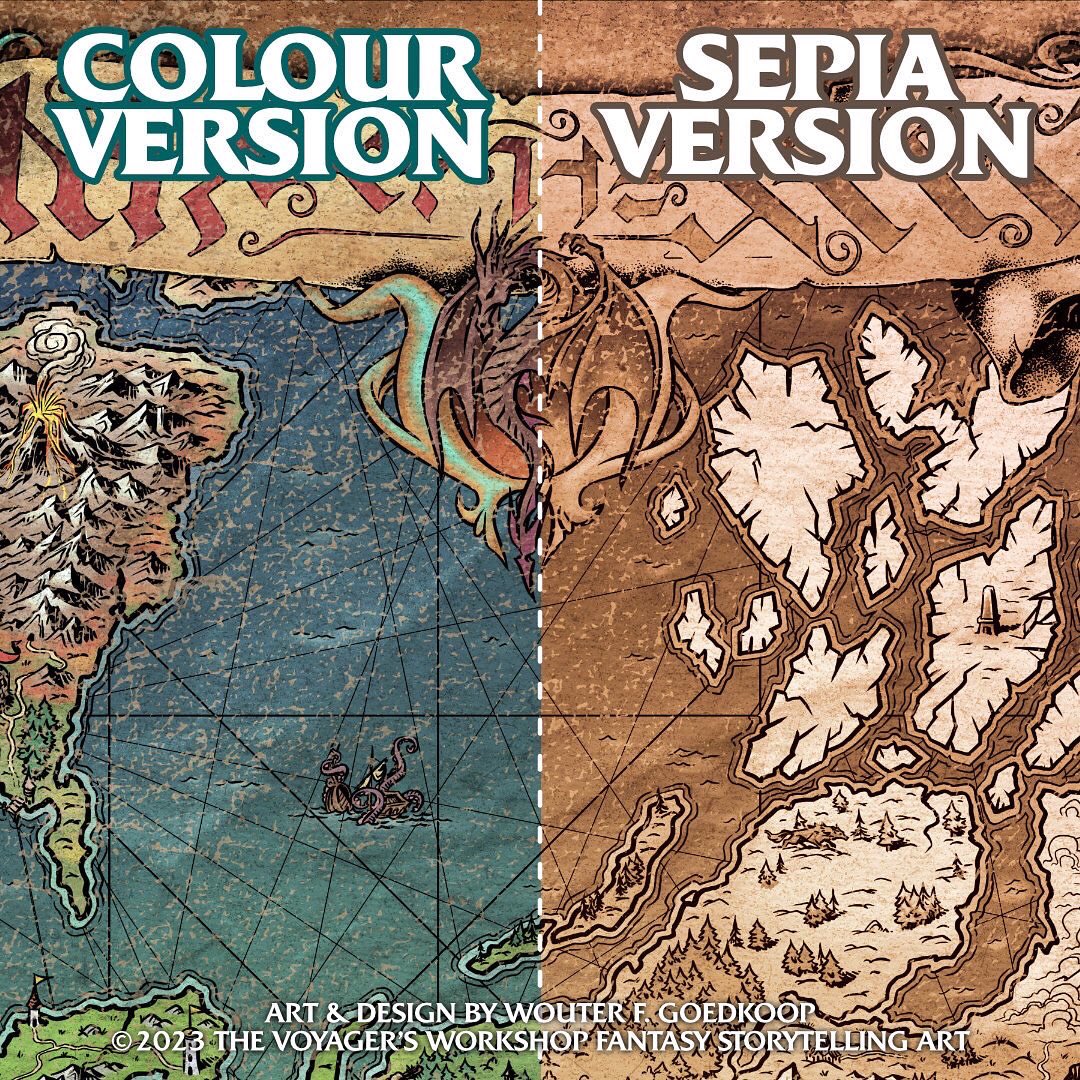 wfgWorkshop's tweet image. Planning an adventure or campaign for the summer and need a bit of inspiration? The Map of the World is here to help your gaming group with creating a more believable setting for your adventures.
Available from my store and @DriveThruRPG

#worldbuilding #dmtools #fantasymap