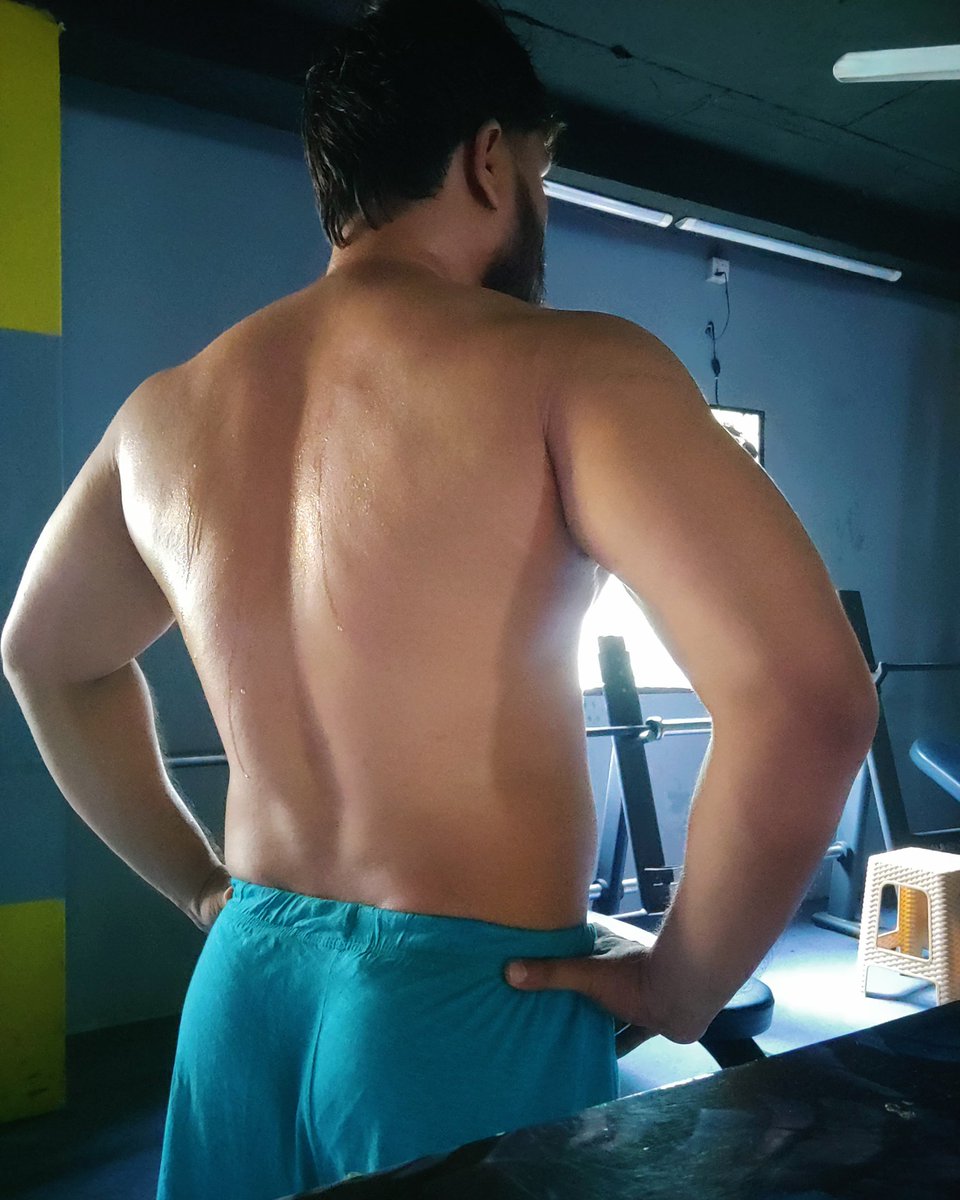 After back workout....💪