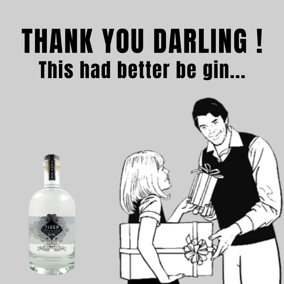 Dads love Gin !  Tiger Gin makes the purrrrfect gift for #FathersDay  get it from @MasterOfMalt #Drinking  #Gintonic #ginoclock