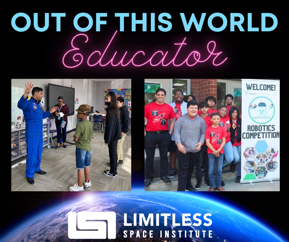 Limitless Educator Milton Lima of STEM Early High School in the Vance County School district has been going above and beyond for his students! Their RoboVance teams won the state coding competition in Salisbury, NC, he has been launching water bottle rockets with his students!