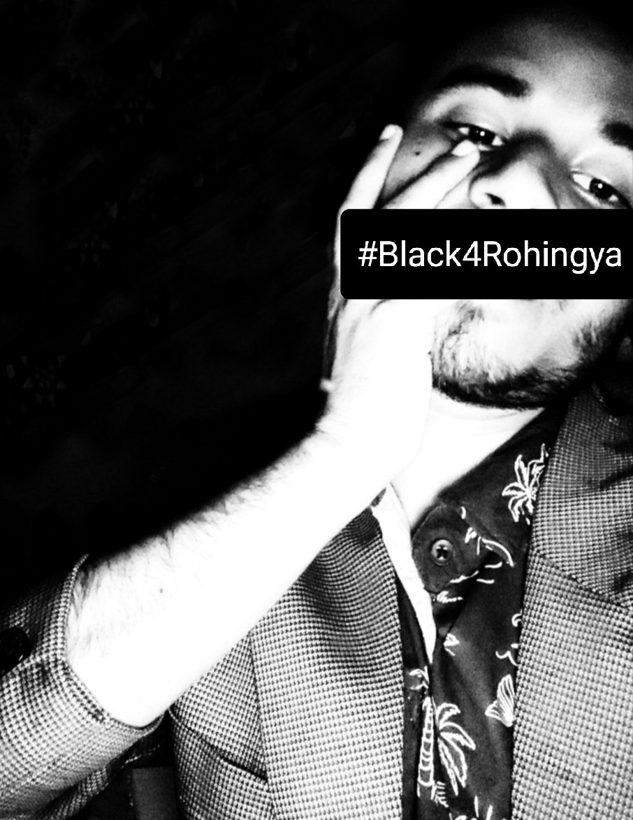 dm_morwan's tweet photo. #Black4Rohingya 
#13thJune

@ProtectRohingya https://t.co/SIWZijxmjr