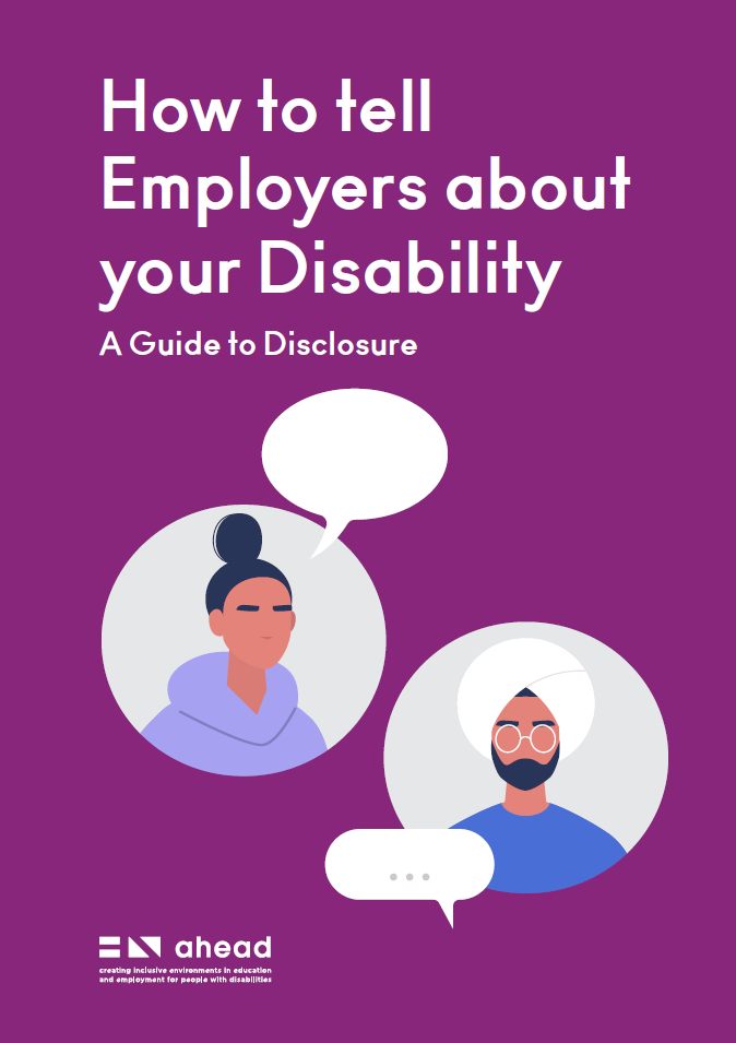 aheadireland's tweet photo. How can you navigate disclosing disabilities at work? What are your rights and how do reasonable accommodations work? Get our free guide to find out - https://t.co/AvAZoqlTdJ #JobSearch #LookingForWork #DisabilityTwitter https://t.co/s5W4V8f8aQ
