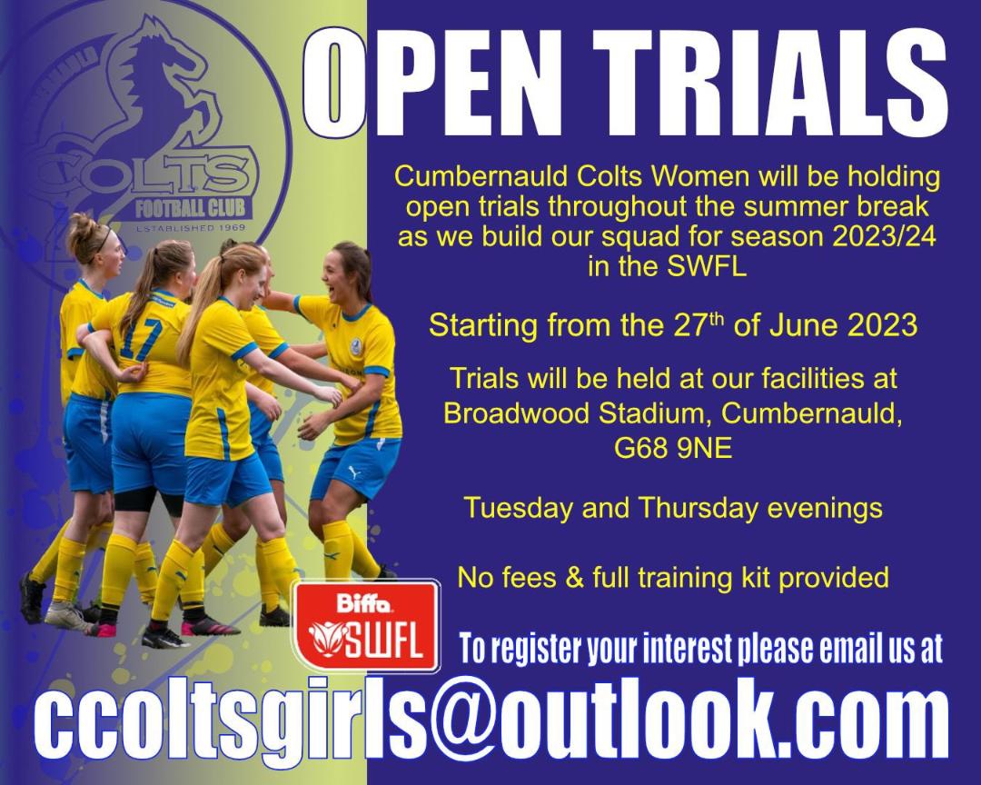 Our Women's team will re-boot at the end of June and are looking for new players to join the existing squad as they look ahead to the new season.

Get in touch if you wish to be part of an ambitious team.