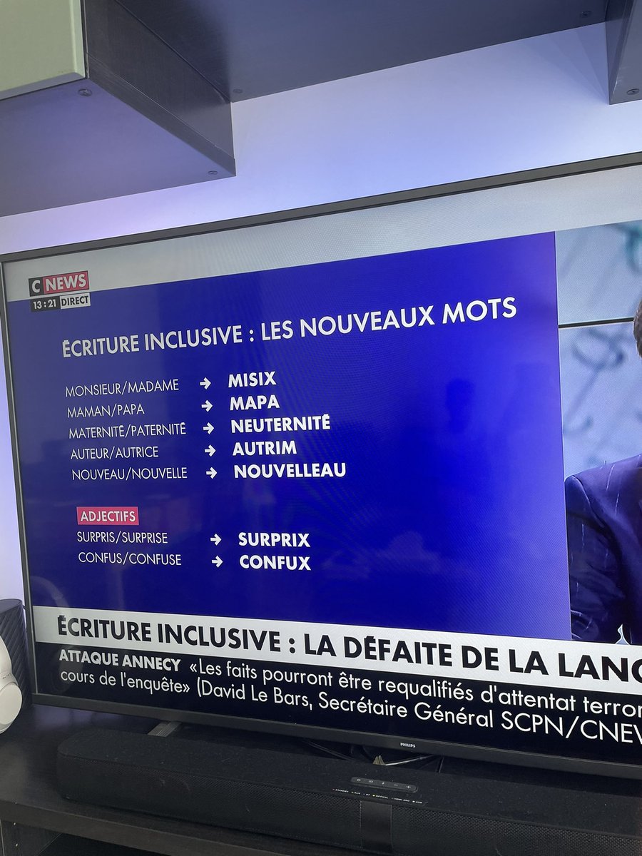 L’horreur de l’ #écritureinclusive #ecritureinclusive 😱🤬